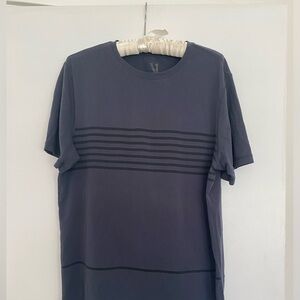 Vuori Men's Navy Striped T-Shirt